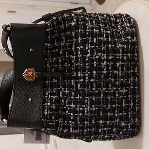 Kate Spade Marti Tweed Large Bucket Convertible Crossbody Bag
